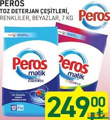 PEROS TOZ DETERJAN ÇEŞİTLERİ 7 KG PEROS TOZ DETERJAN ÇEŞİTLERİ 7 KG